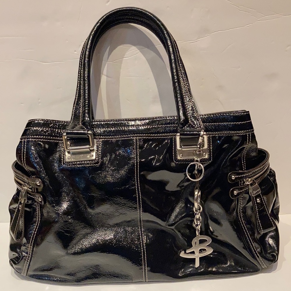 B. Makowsky patent leather handbag